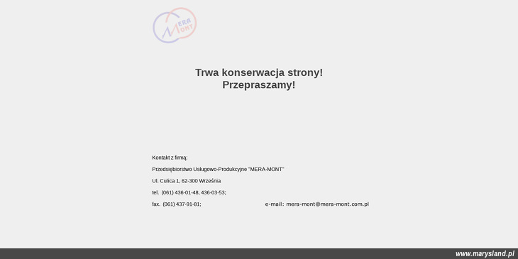 PRZEDSIĘBIORSTWO USŁUGOWO PRODUKCYJNE MERA MONT SP Z O O