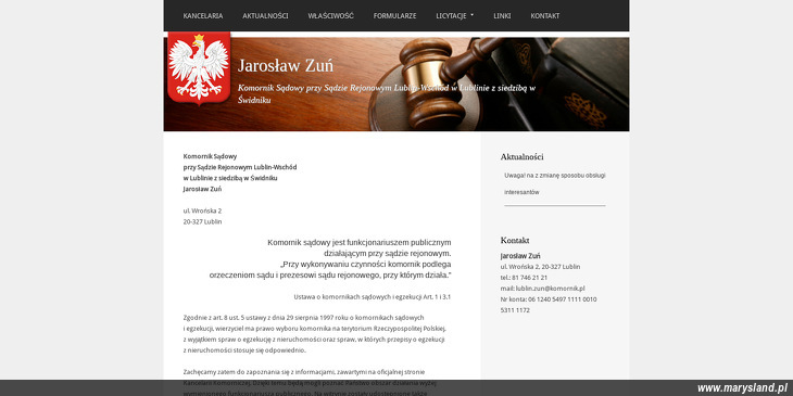 Komornik sądowy Jarosław Zuń