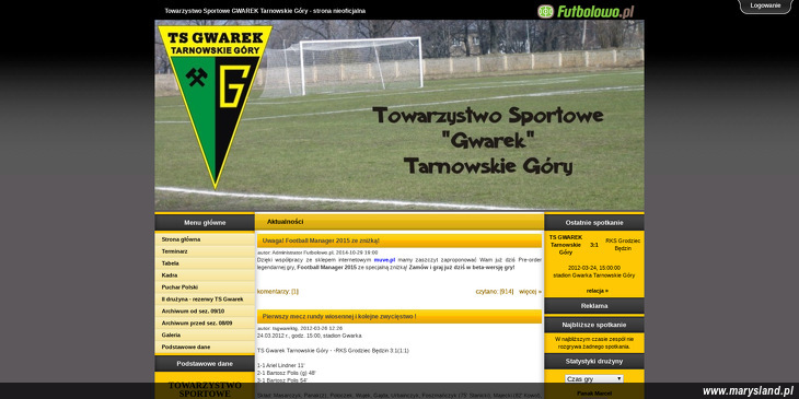 TOWARZYSTWO SPORTOWE GWAREK TARNOWSKIE GÓRY