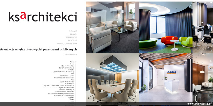 Projektowanie wnętrz biurowych - KSA Architekci