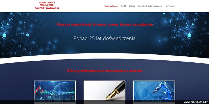 Tłumacz języka angielskiego Konrad Pawłowski