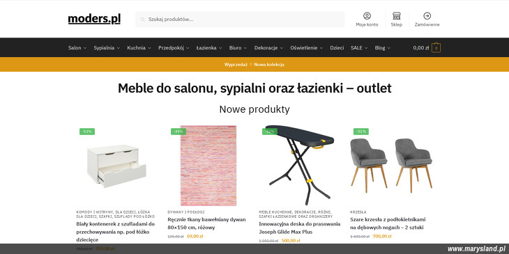 Outlet meblowy Moders
